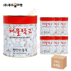 삼도식품 해울락교 (SS) 3kg /캔 원터치 한박스 (3kg x 6ea)