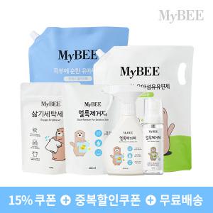 [즉할15%+톡친구]마이비 그린등급 천연 삶기세제/섬유유연제/건조기시트 모음