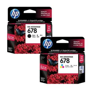 HP 정품잉크 CZ107AA CZ108AA 세트 HP678 검정 칼라  Deskjet 2515 3515