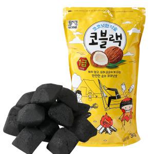 코블랙 코코넛숯 3kg 프리미엄 구이용 캠핑 야자 숯