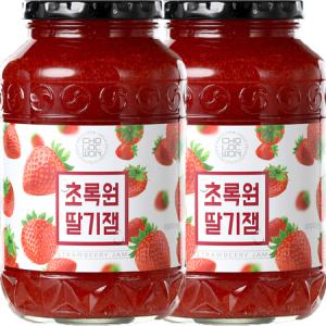 초록원 딸기잼 2kg(1kg x 2병)_MC