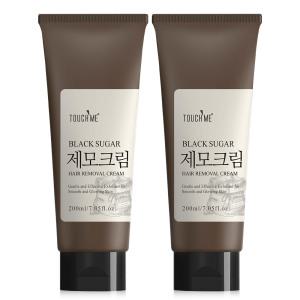 터치미 블랙슈가 대용량 제모크림 셀프왁싱 200ml 2개 겨드랑이 다리털제모