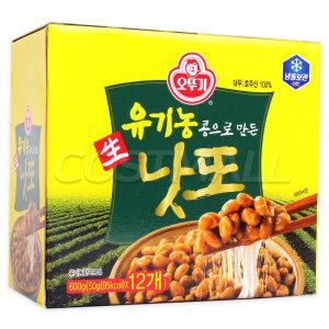 오뚜기 유기농 낫또 (50g x 3) x 4 12개 호주 대두 나또 낫토 코스트코