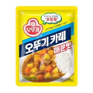 오뚜기카레 매운맛 1kg/ 2개 분말