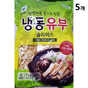 대림선 슬라이스 유부 1K X 5도시락 주먹밥 맛있는초밥 새콤달콤 고소한 재료 소풍 어묵