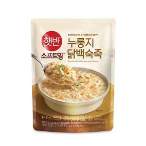 비비고 햇반 소프트밀 누룽지닭백숙죽420g 10개_MC