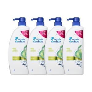 헤드앤숄더 애플 프레쉬 샴푸 850ml x 4개