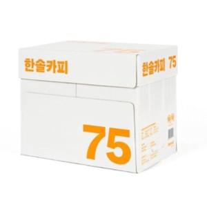 복사용지 A4 75g 500매X5권 1BOX 한솔