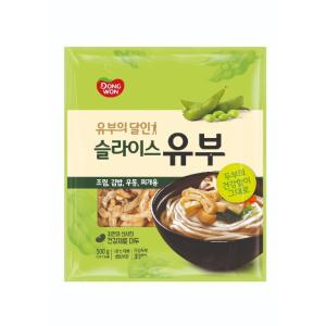 동원 슬라이스유부 500g 우동유부