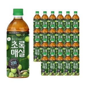 웅진 초록매실 제로 500ml 24개