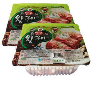 추석선물세트 까만콩 왕돼지 양념 왕구이 3.3kg 10대 갈비