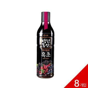 백년동안 흑초 산머루·복분자 900ml x 8개입