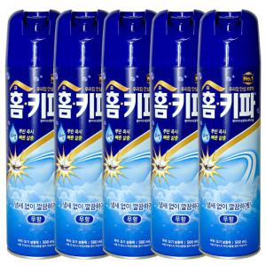 헨켈 홈키파 수성 무향 500ml x 5개 모기약 살충제 파리약