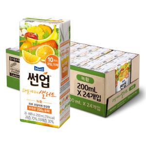 매일유업 썬업 과일야채샐러드 녹황, 200ml, 24개