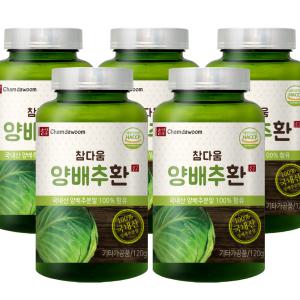 참다움 양배추환 국내산분말 120g x 5병