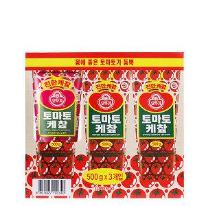 오뚜기 토마토 튜브 케찹 500g 3개