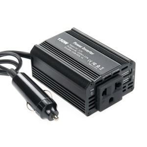 차량용 인버터 150W 시거잭 타입 DC12V전용 USB포트 휴대용 콘센트 스마트폰 노트북 충전 차박 캠핑