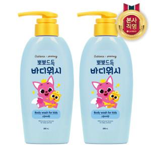 베비언스 핑크퐁 뽀뽀드득 바디워시 380ml (복숭아향) x 2개