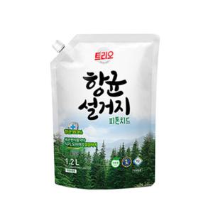 트리오 항균 설거지 천연 피톤치드 1200ml 리필 1개