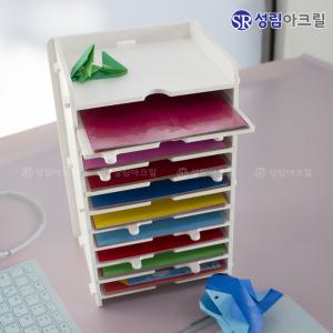 색종이 정리함 국산 DIY 대용량 진열대 컬러별 정리정돈 쉬운 정리대 케이스