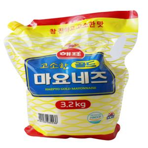 사조해표 고소한 골드 마요네즈 3.2kg 스파우트