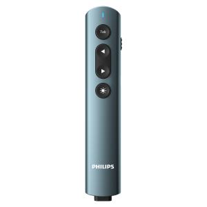 PHILIPS 무선 PPT 그린 레이저 포인터 충전식 프리젠터 리모컨 듀얼 리시버 SPT9401