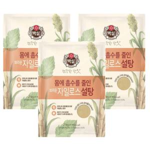 백설 브라운 자일로스 설탕 2kg x 3봉