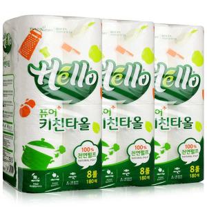 헬로퓨어키친타올180매 x 24롤