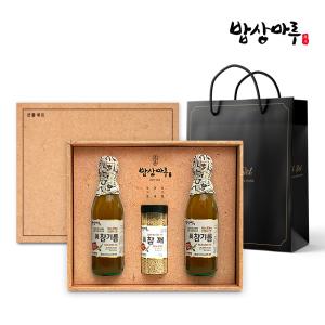 [밥상마루] 참기름+참기름+참깨 선물세트 (+쇼핑백증정)