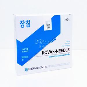 한국백신 일회용 주사침 롱니들 장침 24G 23G 60mm 100mm 100개