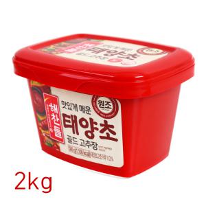 해찬들 맛있게 매운 태양초 골드 고추장 2kg