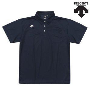 [데상트][DESCENTE] 데상트 자수로고 포켓 폴로반팔티셔츠_DTM4601B_NAVY