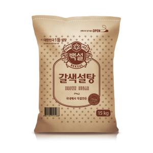 CJ 백설 갈색설탕 15kg