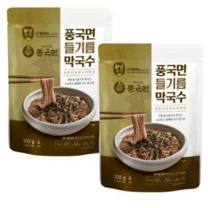 CJ 제일제당 풍국면 들기름 막국수 532g x 2개_MC