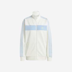 (W) 아디다스 컬러블록 트랙탑 오프 화이트 - US 사이즈 Adidas Colorblock Track Top Off White Sizing 스