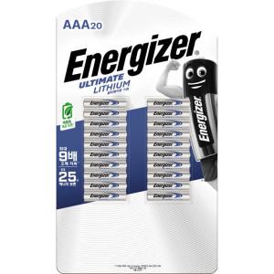 (코스트코 직배송) 에너자이저 리튬건전지 AAA 20개Energizer Ultimate AAA 20 Pack