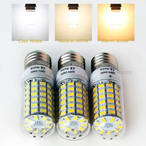 슈퍼 브라이트 LED 옥수수 전구, 7W-15W, E27, E14, B22, G9, GU10 나사, 24, 36, 48, 56, 69/72 LED 칩, 화이트 램프, 220V 앰플