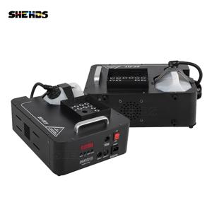 SHEHDS 1500W 연기 기계, 24x9W RGB LED 워시 DMX 안개 기계, DJ 디스코 파티 무대 효과 쇼 수직 안개 기계, 2 개