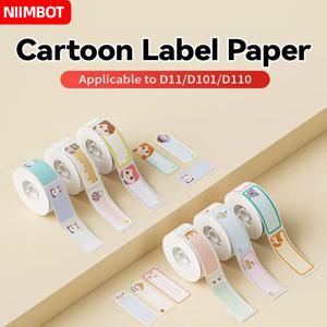 Niimbot 컬러 만화 스마트 휴대용 라벨 프린터, 열 라벨, 방수 메이커, 빠른 인쇄, 가정용 사무실, D101, D11, D110