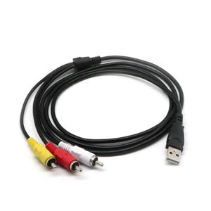 1.5M USB To RCA 케이블 USB 2.0 Male To 3 RCA Male Coverter 스테레오 오디오 비디오 케이블 텔레비전 어댑터 와이어 AV A/V TV 어댑터