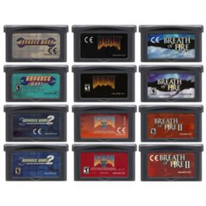 GBA 게임 카트리지 어드밴스 워즈 브레스 오브 파이어 DOOM 시리즈, 32 비트 비디오 게임 콘솔 카드, GBA NDS