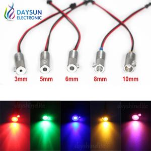 LED 광원 미니 일루미네이터, 측면 발광 광섬유 램프, 자동차 가정용, DC12V, 2W, 9 색, 무료 배송