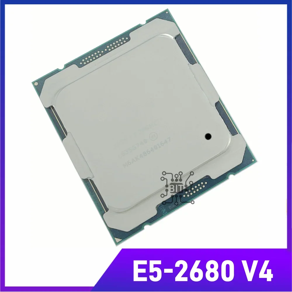 CPU 프로세서 제온 E5-2680V4 CPU, E5 2680V4, 2.40GHz 14 코어 35M 14NM E5-2680 V4 FCLGA2011-3 TPD 120W