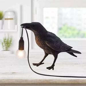 Raven Table/wall lamp Resin Crow Light AC-powered 85-265V for Home Decoration Living Room Foyer Study Bedroom Nightstand Lights