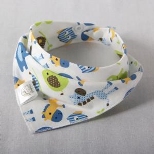 아기 Bibs 고품질 삼각형 더블 레이어 코 튼 만화 동물 인쇄 아기 두건 Bibs Burp Cloth Baby Stuff