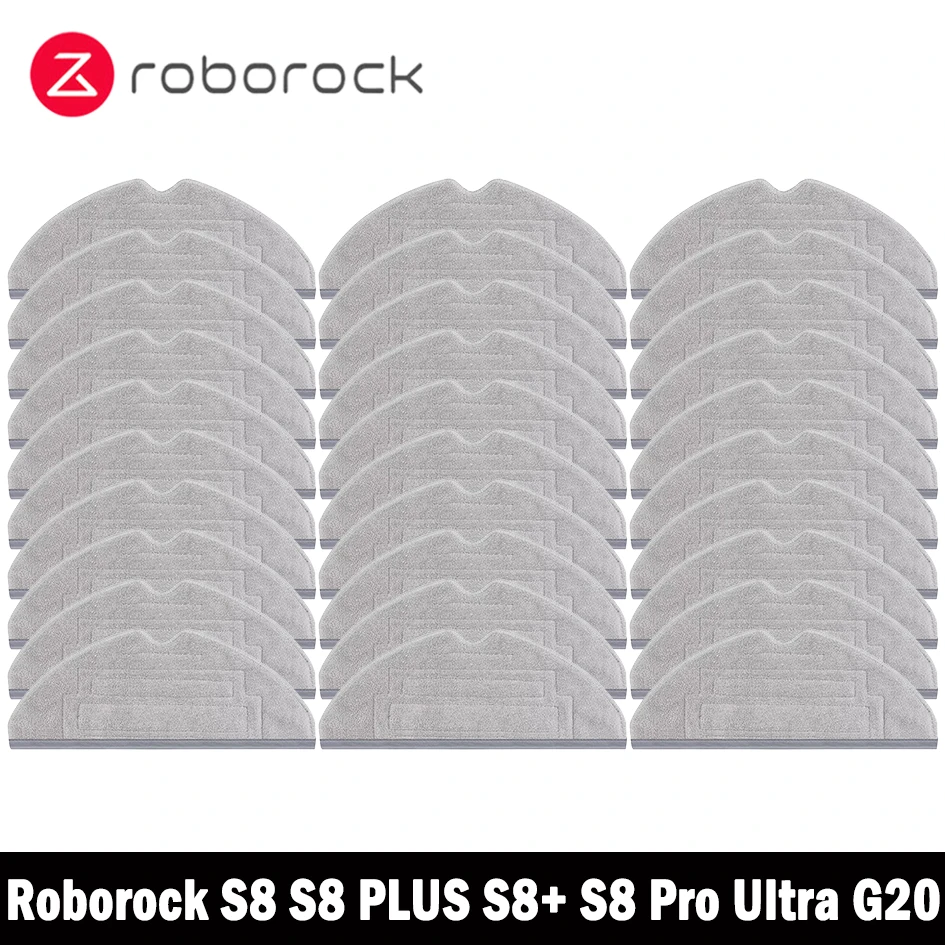 Roborock 진공 청소기 로봇 걸레 헝겊 부품, 이중 진동 걸레 패드, 걸레 천 액세서리, S8 플러스 S8 + S8 프로 울트라 G20