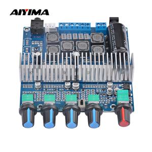 AIYIMA 서브우퍼 앰프 오디오 보드, TPA3116D2 2.1 하이파이 앰프, USB DAC, 블루투스 파워 앰프, 2x50W + 100W