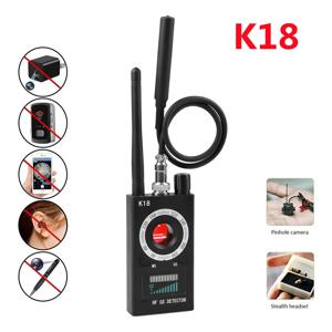 K18 무선 감지기 카메라, 1MHz-6.5GHz GSM 오디오 버그 탐지기, GPS 신호 렌즈 RF 트래커 감지, 다기능 안티 카메라