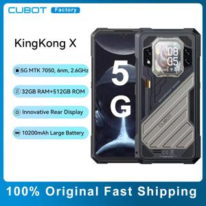 CUBOT KINGKONG X 견고한 5G 스마트폰, 32GB RAM + 256 /512GB ROM, 10200mAh, 6.583 인치 120Hz 화면, NFC 와이파이 6, 안드로이드 14 스마트폰