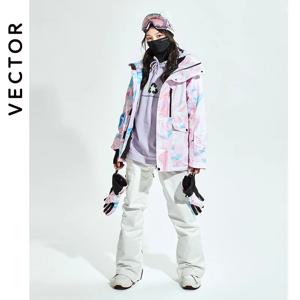 VECTOR-스키 재킷 팬츠 스노우보드 스키 코트 바지 여성용, 겨울, 따뜻한, 바람막이, 방수, 야외, 스포츠, 2023